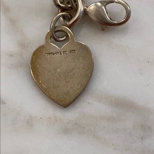 Tiffany silver heart bracelet